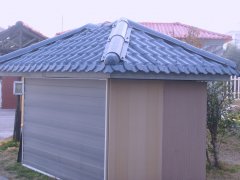 临时配电房小屋纤维聚酯瓦工程案例