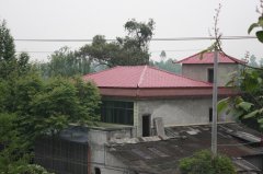 成都温江寿安镇民房屋面改造树脂瓦工程案例