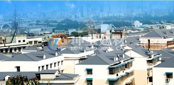 合成树脂瓦质轻承载力强,是平改坡的理想选择